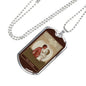 Tarot Card Necklace Lovers Stainless Steel or 18k Gold Dog Tag 24"-Express Your Love Gifts