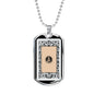 Tarot Card Necklace The Back Stainless Steel or 18k Gold Dog Tag 24"-Express Your Love Gifts