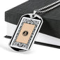 Tarot Card Necklace The Back Stainless Steel or 18k Gold Dog Tag 24"-Express Your Love Gifts