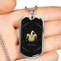 Tarot Card Necklace The Clown Hat Stainless Steel or 18k Gold Dog Tag 24"-Express Your Love Gifts
