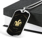 Tarot Card Necklace The Clown Hat Stainless Steel or 18k Gold Dog Tag 24"-Express Your Love Gifts
