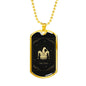 Tarot Card Necklace The Clown Hat Stainless Steel or 18k Gold Dog Tag 24"-Express Your Love Gifts