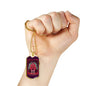Tarot Card Necklace The Devil Stainless Steel or 18k Gold Dog Tag 24"-Express Your Love Gifts