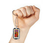 Tarot Card Necklace The High Priestess Stainless Steel or 18k Gold Dog Tag 24"-Express Your Love Gifts