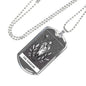 Tarot Card Necklace The Magician Stainless Steel or 18k Gold Dog Tag 24"-Express Your Love Gifts