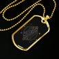 Tarot Card Necklace The Owl Stainless Steel or 18k Gold Dog Tag 24"-Express Your Love Gifts