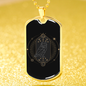 Tarot Card Necklace The Owl Stainless Steel or 18k Gold Dog Tag 24"-Express Your Love Gifts