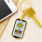Tarot Card Sun Keychain Dog Tag Stainless Steel or 18k Gold-Express Your Love Gifts