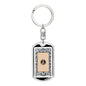 Tarot Card The Back Keychain Dog Tag Stainless Steel or 18k Gold-Express Your Love Gifts