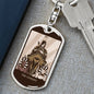 Tarot Card The Chariot Keychain Dog Tag Stainless Steel or 18k Gold-Express Your Love Gifts