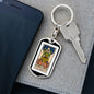 Tarot Card The Chariots Keychain Dog Tag Stainless Steel or 18k Gold-Express Your Love Gifts