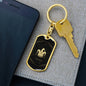 Tarot Card The Clown Hat Keychain Dog Tag Stainless Steel or 18k Gold-Express Your Love Gifts