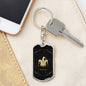 Tarot Card The Clown Hat Keychain Dog Tag Stainless Steel or 18k Gold-Express Your Love Gifts