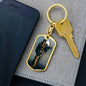 Tarot Card The Dark Aquarius Keychain Dog Tag Stainless Steel or 18k Gold-Express Your Love Gifts