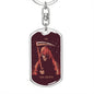 Tarot Card The Death Keychain Dog Tag Stainless Steel or 18k Gold-Express Your Love Gifts