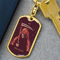 Tarot Card The Death Keychain Dog Tag Stainless Steel or 18k Gold-Express Your Love Gifts