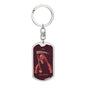 Tarot Card The Death Keychain Dog Tag Stainless Steel or 18k Gold-Express Your Love Gifts