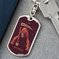 Tarot Card The Death Keychain Dog Tag Stainless Steel or 18k Gold-Express Your Love Gifts