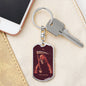 Tarot Card The Death Keychain Dog Tag Stainless Steel or 18k Gold-Express Your Love Gifts