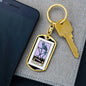 Tarot Card The Death Skeleton Keychain Dog Tag Stainless Steel or 18k Gold-Express Your Love Gifts