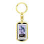 Tarot Card The Death Skeleton Keychain Dog Tag Stainless Steel or 18k Gold-Express Your Love Gifts