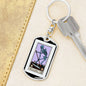Tarot Card The Death Skeleton Keychain Dog Tag Stainless Steel or 18k Gold-Express Your Love Gifts