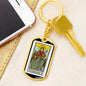 Tarot Card The Empress Keychain Dog Tag Stainless Steel or 18k Gold-Express Your Love Gifts