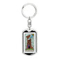 Tarot Card The Fire Of Heaven Keychain Dog Tag Stainless Steel or 18k Gold-Express Your Love Gifts