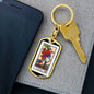 Tarot Card The Fool Keychain Dog Tag Stainless Steel or 18k Gold-Express Your Love Gifts
