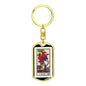 Tarot Card The Fool Keychain Dog Tag Stainless Steel or 18k Gold-Express Your Love Gifts