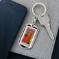 Tarot Card The High Priestess Keychain Dog Tag Stainless Steel or 18k Gold-Express Your Love Gifts
