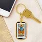 Tarot Card The Judgment Keychain Dog Tag Stainless Steel or 18k Gold-Express Your Love Gifts