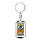 Tarot Card The Judgment Keychain Dog Tag Stainless Steel or 18k Gold-Express Your Love Gifts