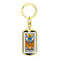Tarot Card The Judgment Keychain Dog Tag Stainless Steel or 18k Gold-Express Your Love Gifts