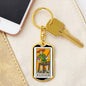 Tarot Card The Juggler Keychain Dog Tag Stainless Steel or 18k Gold-Express Your Love Gifts