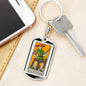 Tarot Card The Juggler Keychain Dog Tag Stainless Steel or 18k Gold-Express Your Love Gifts