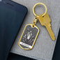 Tarot Card The Magician Keychain Dog Tag Stainless Steel or 18k Gold-Express Your Love Gifts