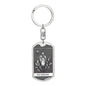 Tarot Card The Magician Keychain Dog Tag Stainless Steel or 18k Gold-Express Your Love Gifts