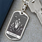 Tarot Card The Magician Keychain Dog Tag Stainless Steel or 18k Gold-Express Your Love Gifts