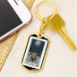 Tarot Card The Moon Keychain Dog Tag Stainless Steel or 18k Gold-Express Your Love Gifts