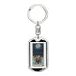 Tarot Card The Moon Keychain Dog Tag Stainless Steel or 18k Gold-Express Your Love Gifts