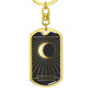 Tarot Card The Occult Keychain Dog Tag Stainless Steel or 18k Gold-Express Your Love Gifts