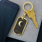 Tarot Card The Occult Keychain Dog Tag Stainless Steel or 18k Gold-Express Your Love Gifts