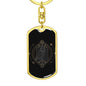 Tarot Card The Owl Keychain Dog Tag Stainless Steel or 18k Gold-Express Your Love Gifts