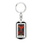 Tarot Card The Red Devil Keychain Dog Tag Stainless Steel or 18k Gold-Express Your Love Gifts