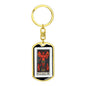 Tarot Card The Red Devil Keychain Dog Tag Stainless Steel or 18k Gold-Express Your Love Gifts