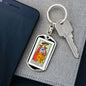 Tarot Card The Strength Keychain Dog Tag Stainless Steel or 18k Gold-Express Your Love Gifts