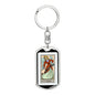 Tarot Card The Temperance Keychain Dog Tag Stainless Steel or 18k Gold-Express Your Love Gifts