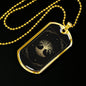 Tarot Card Tree Of Life Necklace Stainless Steel or 18k Gold Dog Tag 24"-Express Your Love Gifts