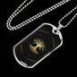 Tarot Card Tree Of Life Necklace Stainless Steel or 18k Gold Dog Tag 24"-Express Your Love Gifts